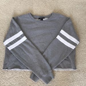 cropped crewneck